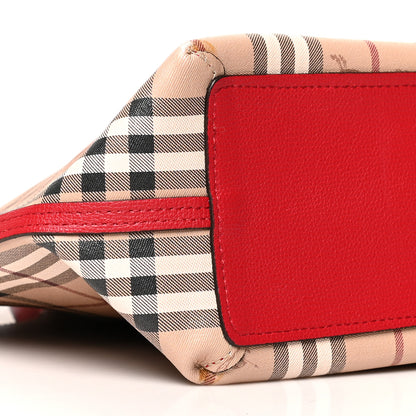 Burberry Haymarket Check Medium Reversible Tote Red 8 of 20