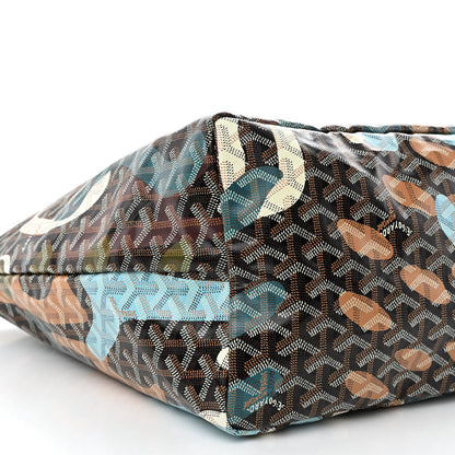 Goyard Goyardine Saint Louis Lettres Camouflage GM Black Blue 11 of 12