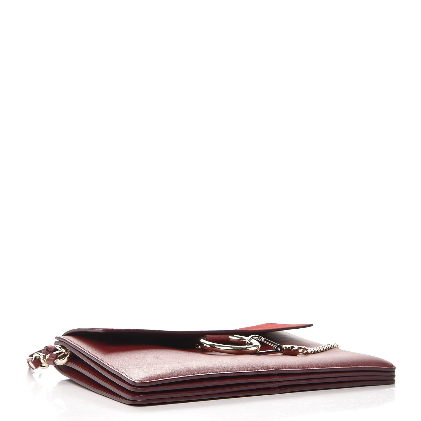 Calfskin Suede Medium Faye Shoulder Bag Plum Purple