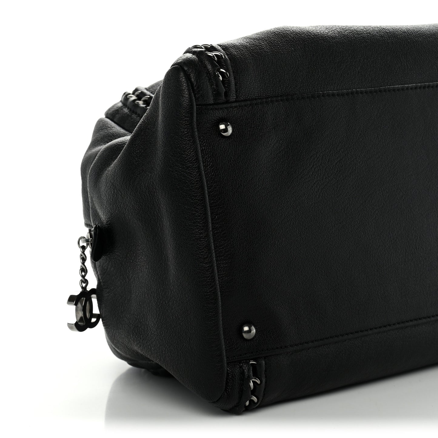 Deerskin Luxe Large Bowler Black