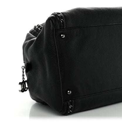Chanel Deerskin Luxe Large Bowler Black 9 of 10