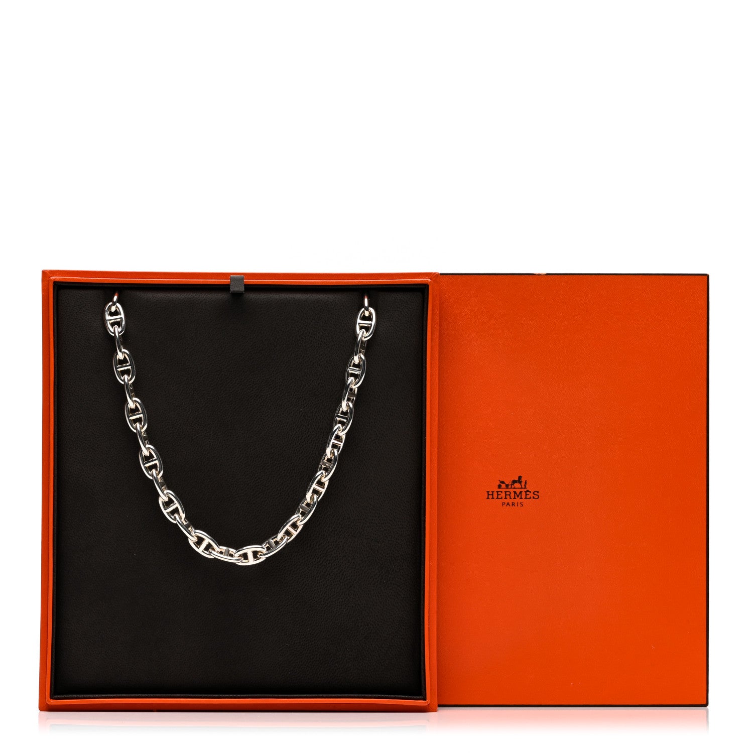 Hermes Sterling Silver MM Chaine D'Ancre Necklace 5 of 5