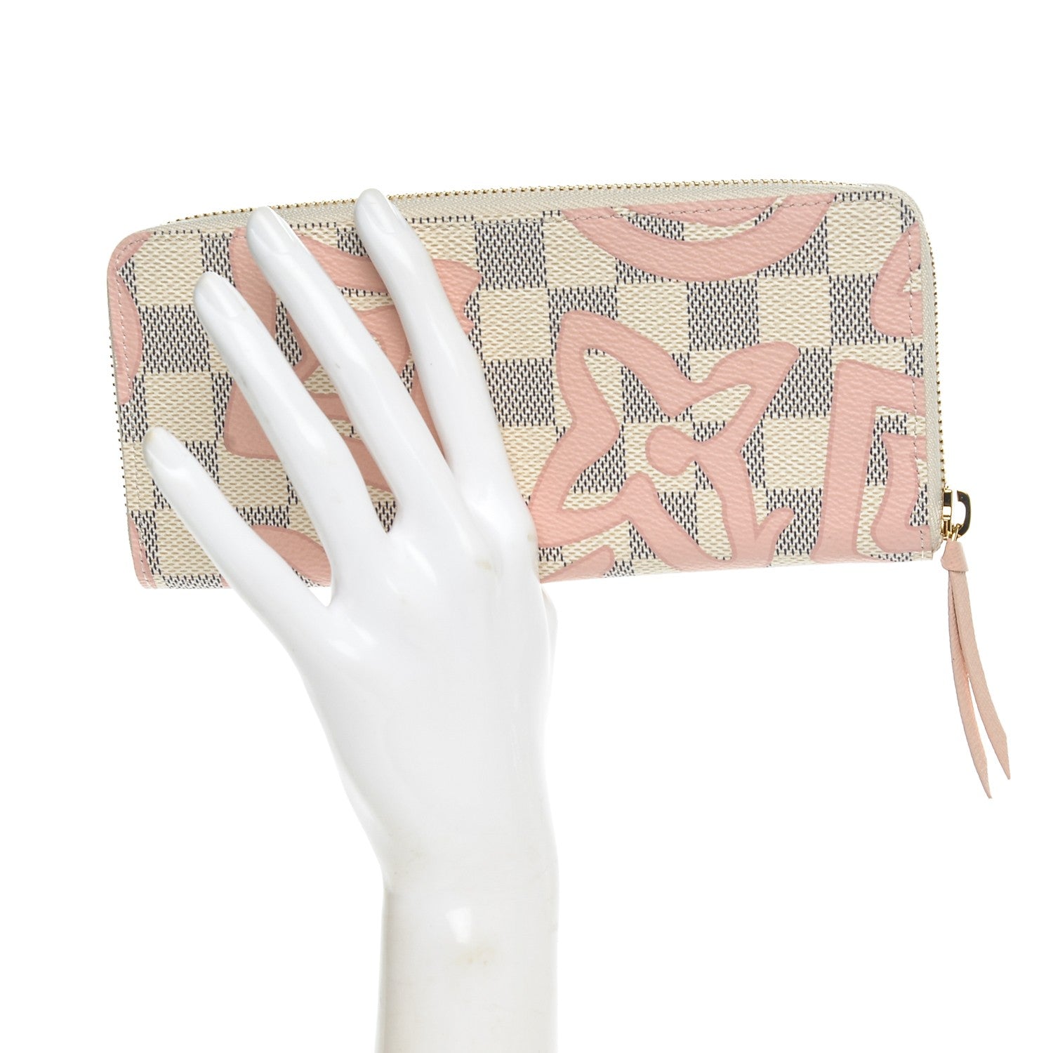 Louis Vuitton Damier Azur Tahitienne Clemence Wallet 2 of 6