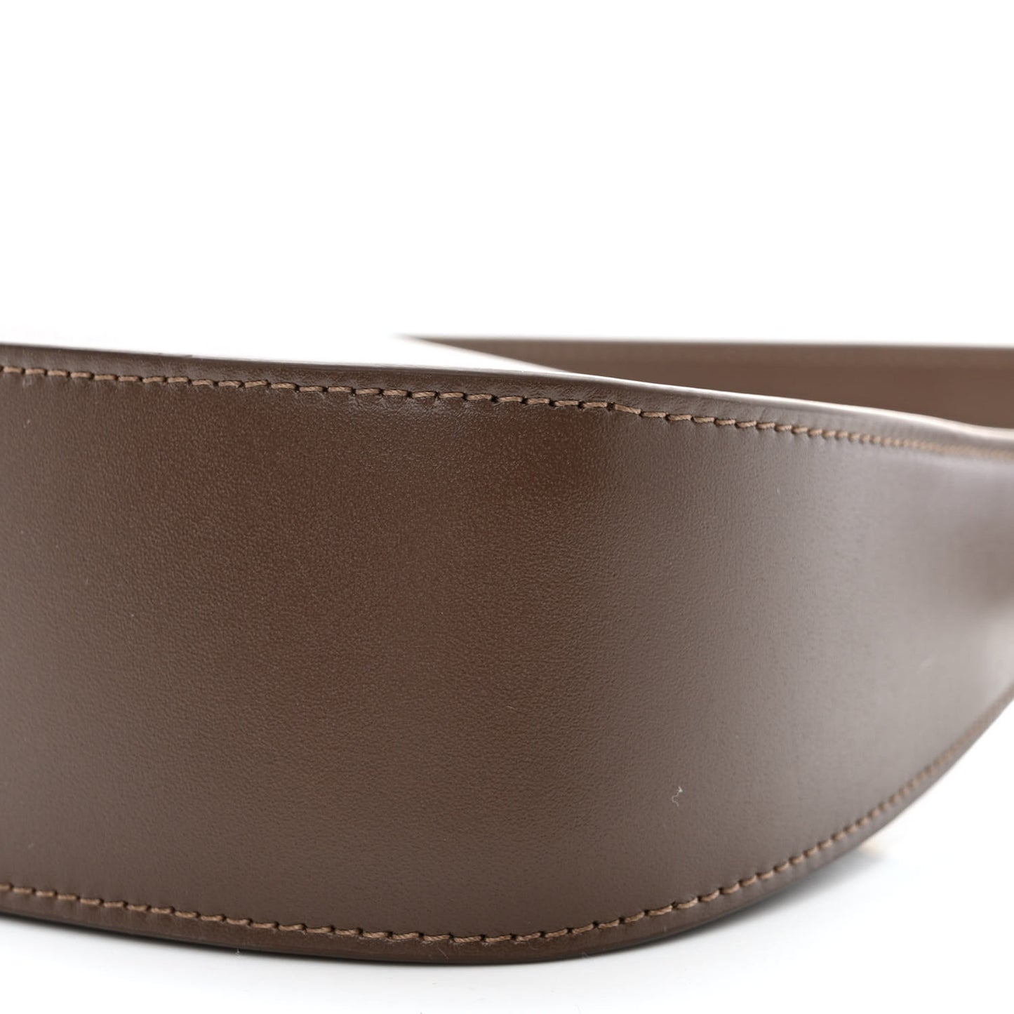 Smooth Calfskin Half Moon Shoulder Bag Brown