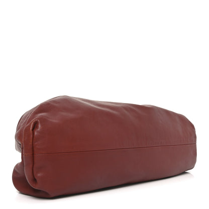 Bottega Veneta Smooth Butter Calf The Pouch Oversized Clutch Rust 4 of 10