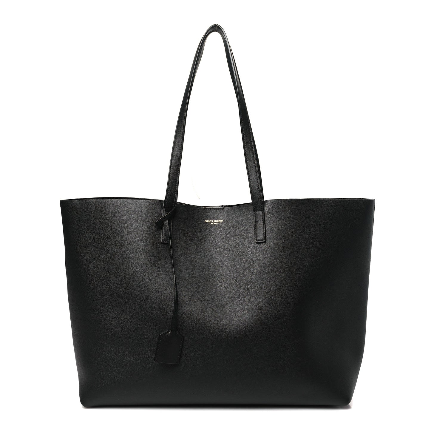 Calfskin Large Shopping Tote Black
