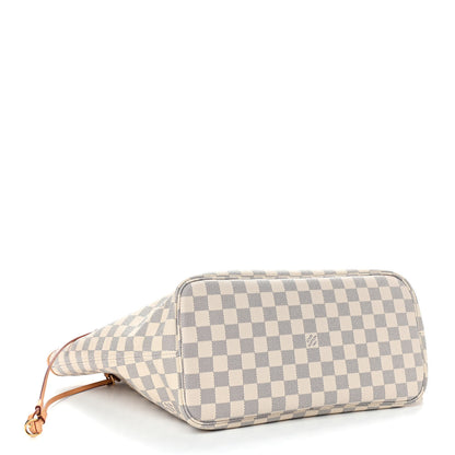 Louis Vuitton Damier Azur Neo Neverfull MM Rose Ballerine 4 of 11