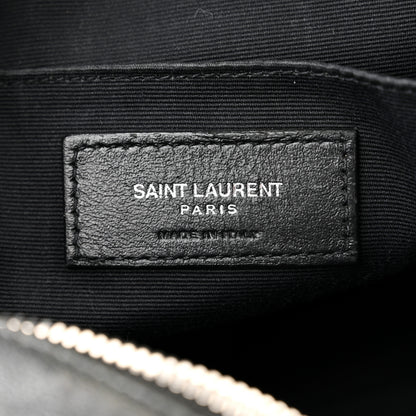 Saint Laurent Grained Lambskin Monogram Lou Camera Bag Black 6 of 11
