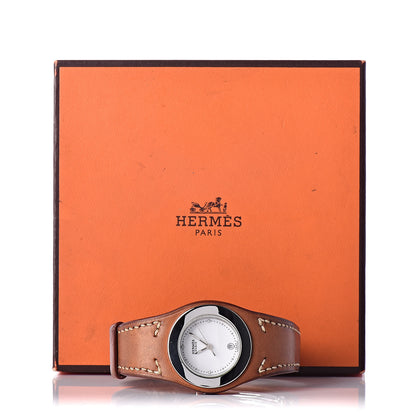 Hermes Stainless Steel Barenia 30mm Harnais Quartz Watch Fauve 6 of 6