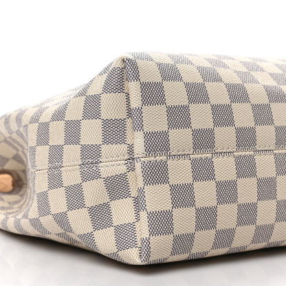 Louis Vuitton Damier Azur Graceful MM Rose Ballerine 7 of 8