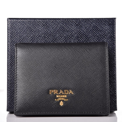 Prada Saffiano Multicolor Compact Wallet Black Soleil 10 of 10