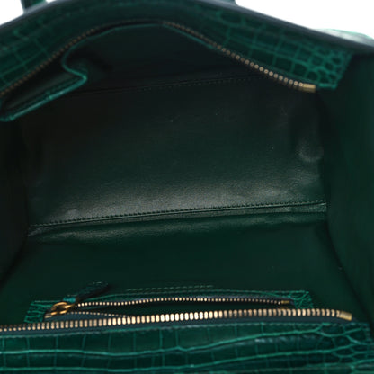 Celine Crocodile Micro Luggage Green 5 of 12