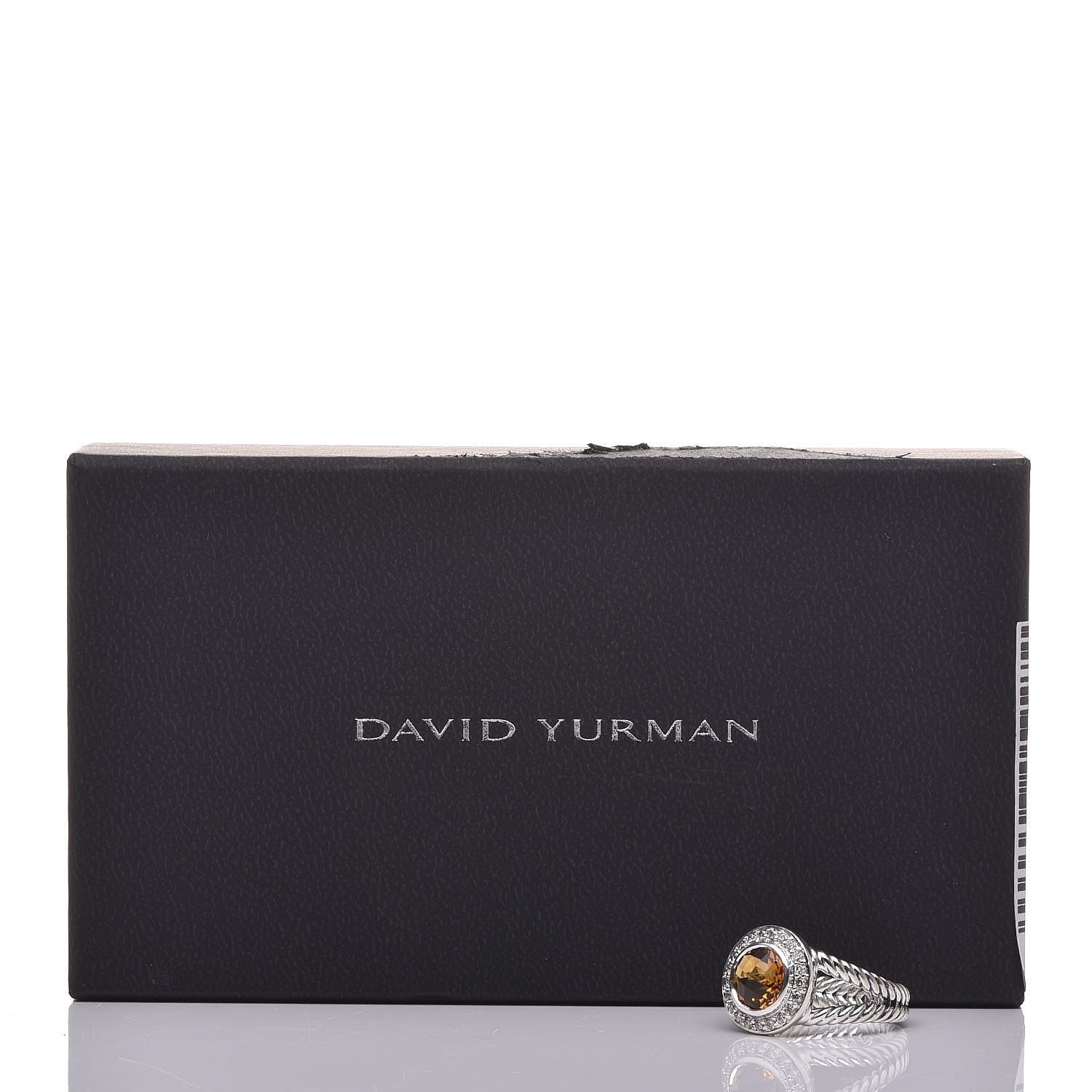 David Yurman Sterling Silver Citrine Diamond 8mm Cerise Ring 51.9 6 10 of 10