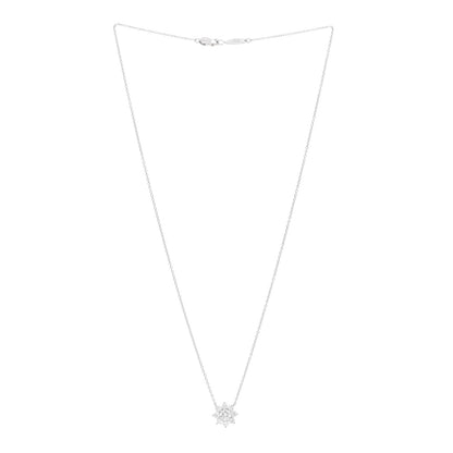 Harry Winston Platinum Diamond Petite Sunflower Pendant Necklace 3 of 5