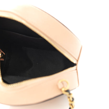 Chanel Caviar Quilted Round Filigree Crossbody Beige Black 5 of 10