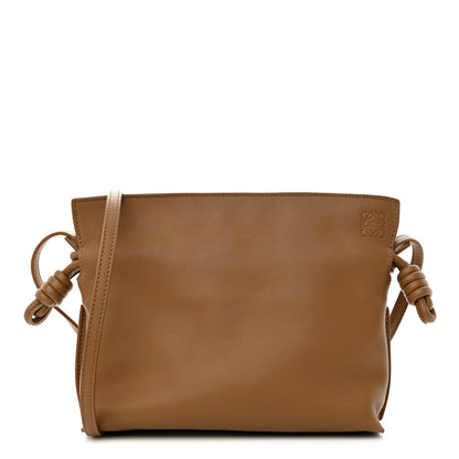 Loewe Calfskin Mini Flamenco Knot Clutch Oak 1 of 9