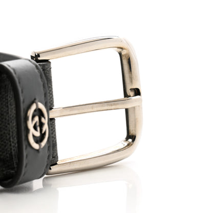 Gucci GG Supreme Monogram Plutone Calfskin 35mm Belt 90 36 Gray 7 of 7