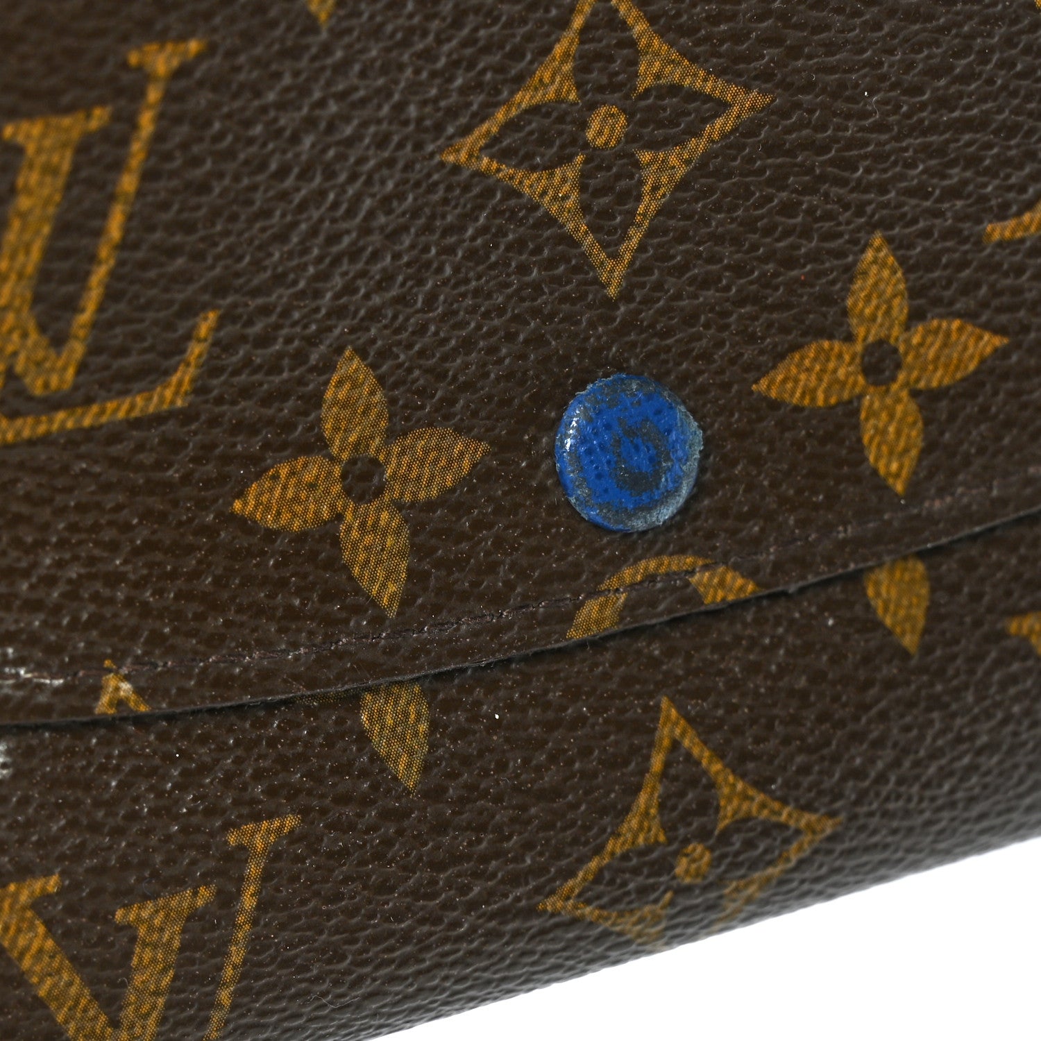 Louis Vuitton Monogram Emilie Wallet Blue 9 of 11