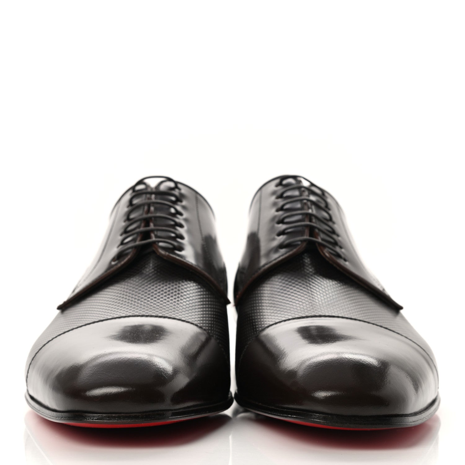 Christian Louboutin Calfskin Shadow Wash Mens Top Daviol Flat 41 Havane 2 of 8