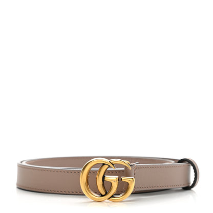 Gucci Calfskin Double G 20mm Belt 80 32 Porcelain Rose 1 of 5
