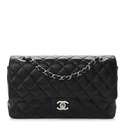 Chanel Lambskin Quilted Medium Double Flap Black 2 of 26
