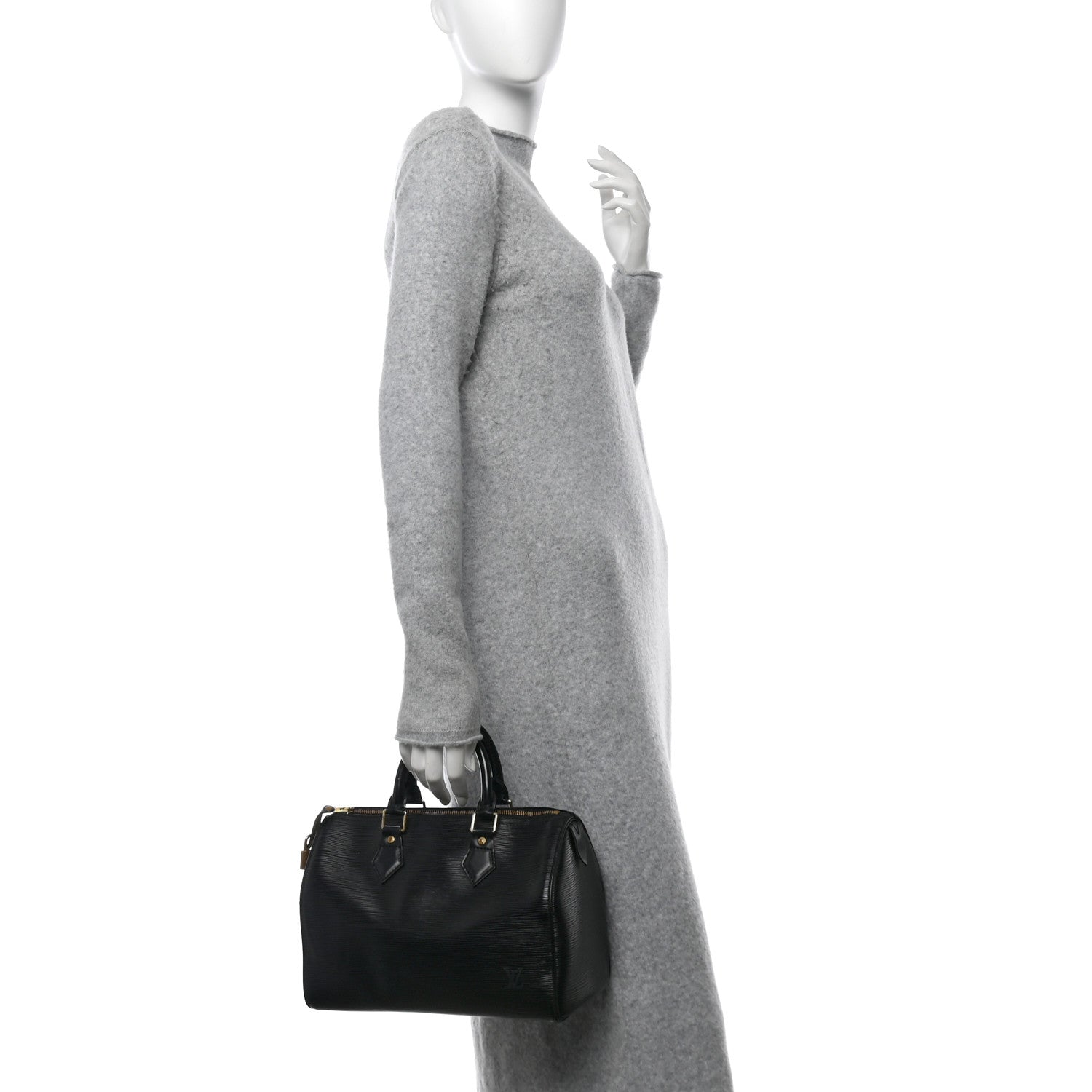 Louis Vuitton Epi Speedy 30 Black 3 of 14