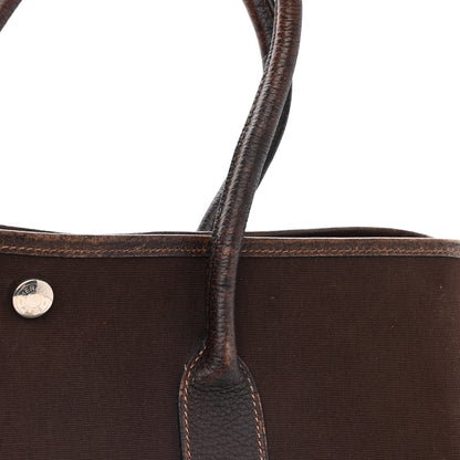 Hermes Toile Negonda Garden Party Tote 36 MM Chocolate 15 of 18
