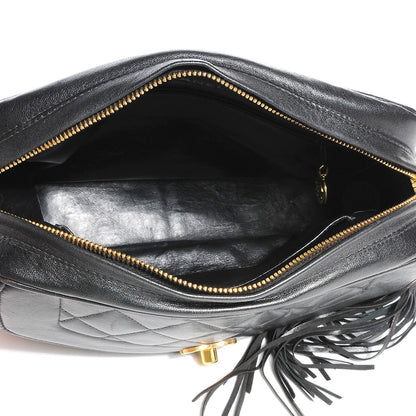 Chanel Lambskin Quilted Tassel Camera Case Black 8 of 8