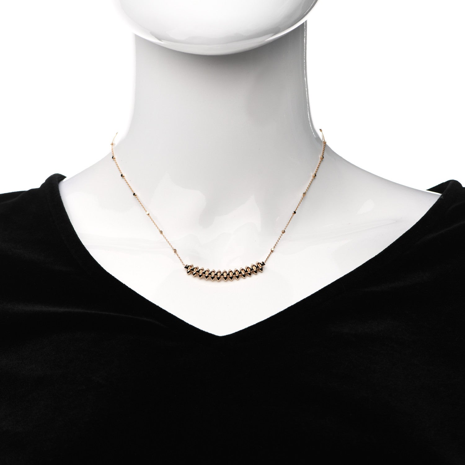 Cartier 18K Pink Gold Small Clash de Cartier Necklace 2 of 6