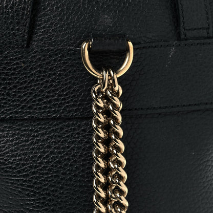 Gucci Pebbled Calfskin Soho Chain Backpack Black 23 of 24