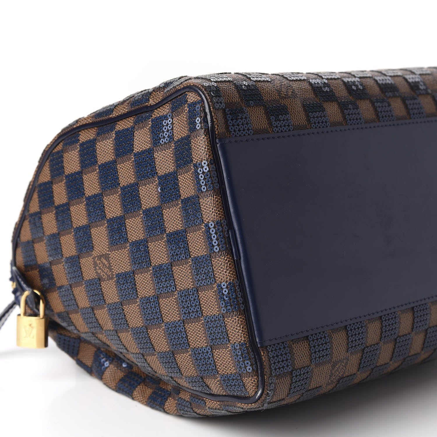 Louis Vuitton Damier Paillettes Speedy 30 Blue 6 of 10