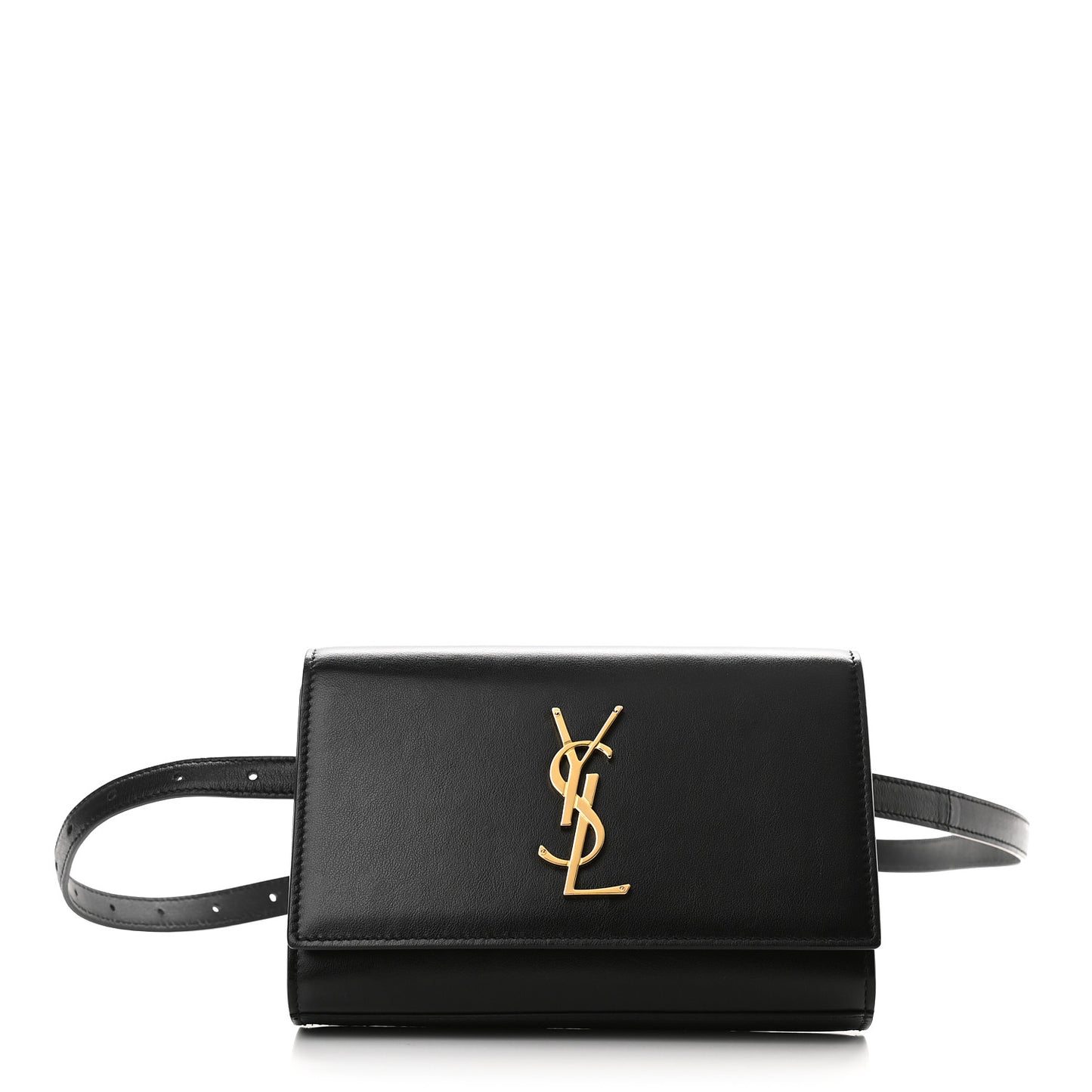 Smooth Calfskin Monogram Kate Belt Bag Black