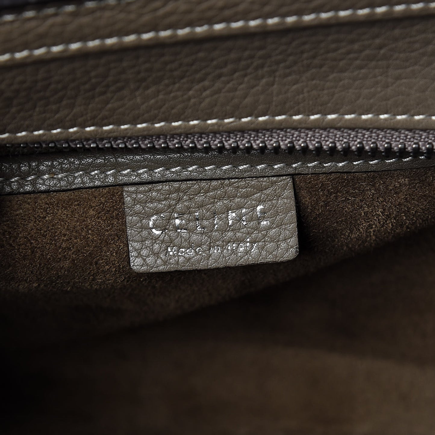 Drummed Calfskin Nano Luggage Souris