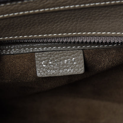Celine Drummed Calfskin Nano Luggage Souris 7 of 12