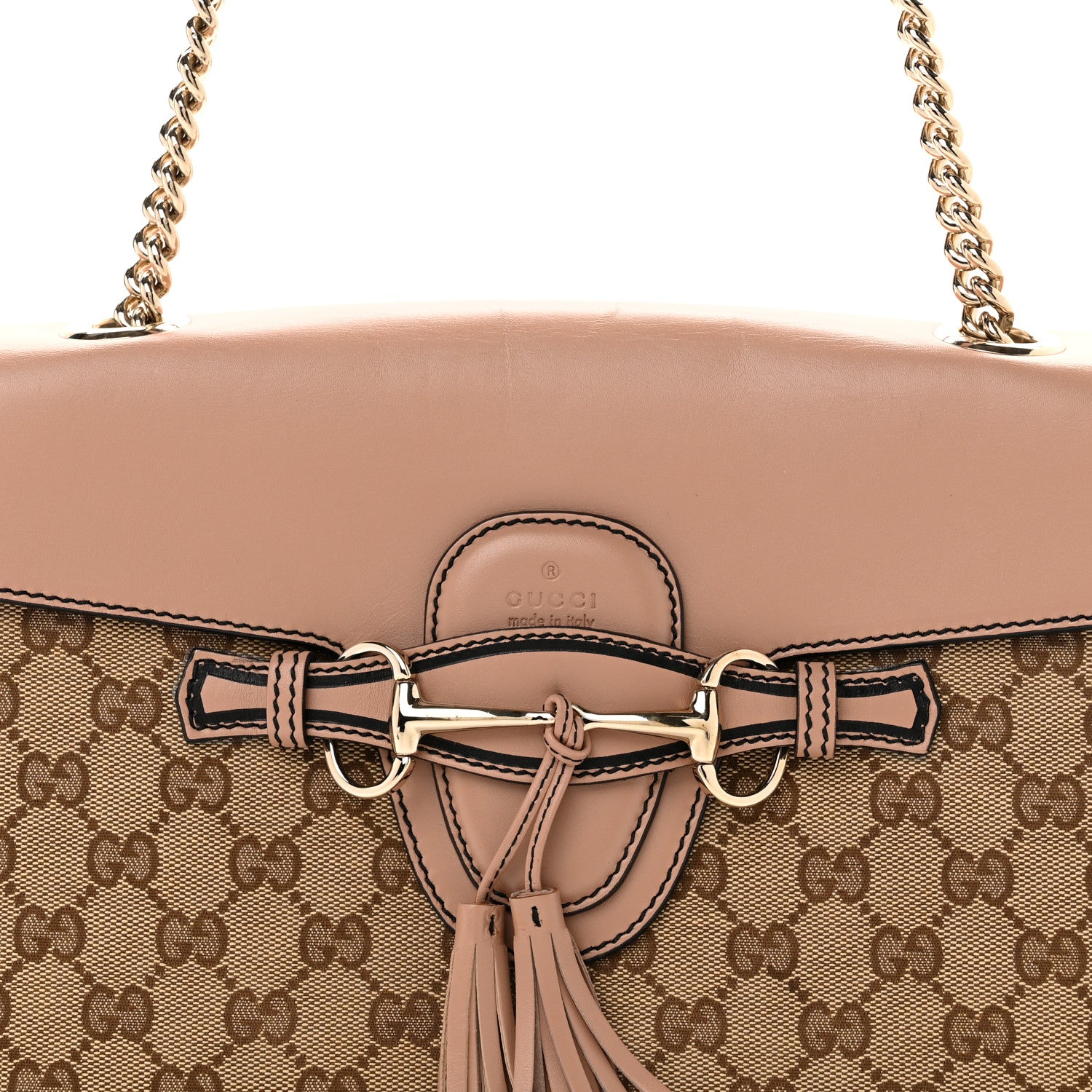 Gucci Monogram Medium Emily Chain Shoulder Bag Light Pink 8 of 13