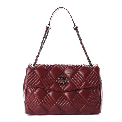 Chanel Lambskin In and Out Maxi Flap Red 1 of 10