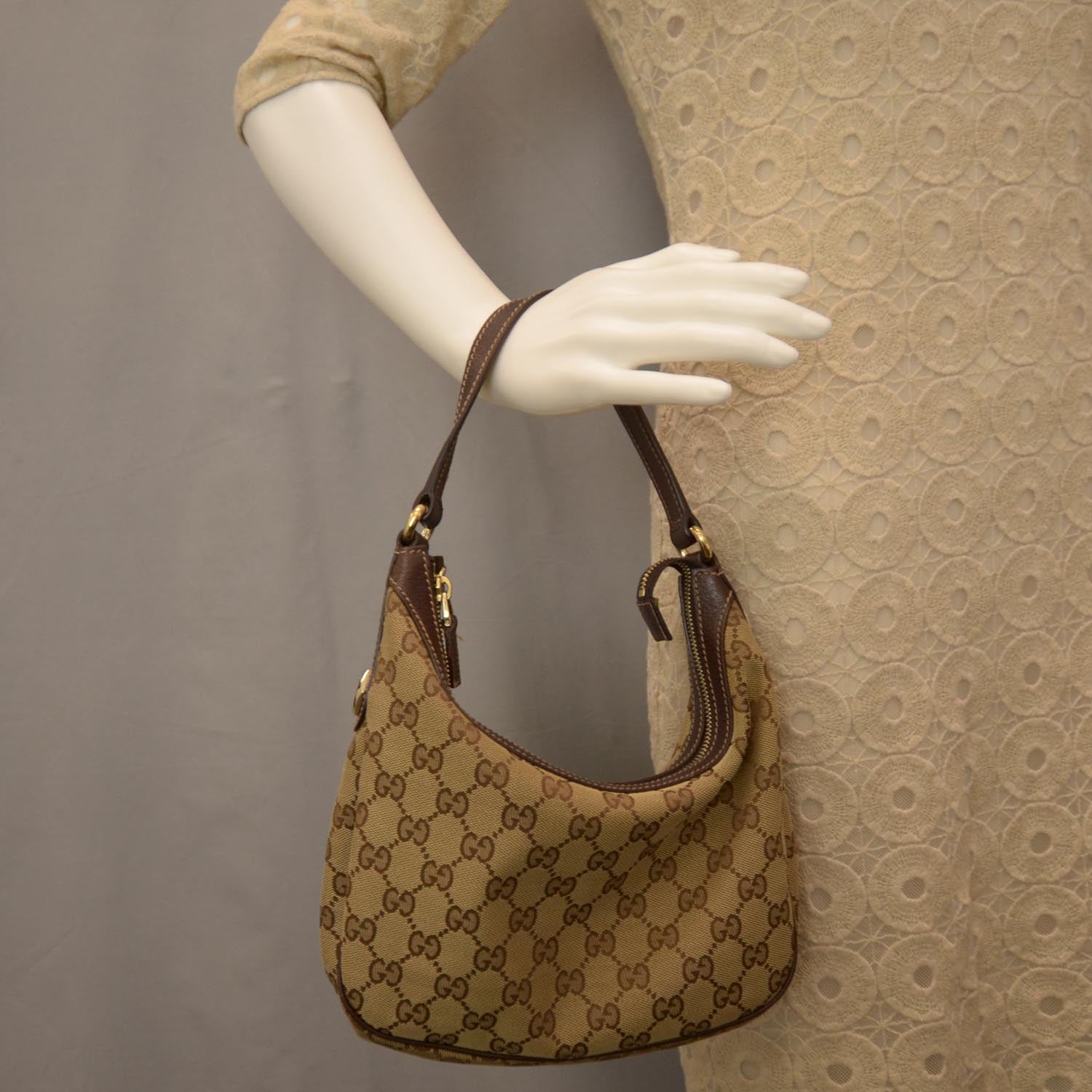 Gucci Monogram Small Hobo Ebony 2 of 8