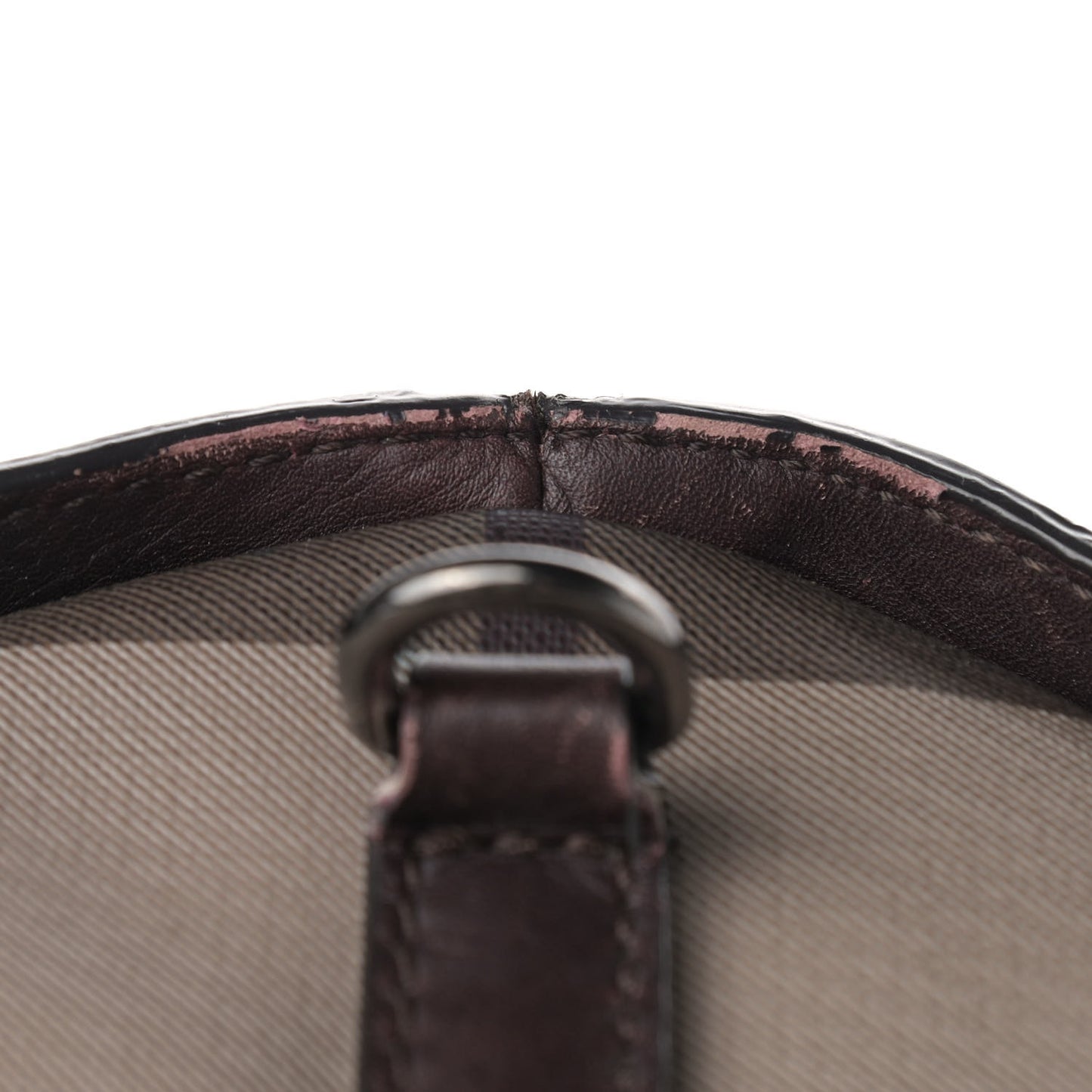 Smoked Check Medium Alchester Bowling Bag Plum