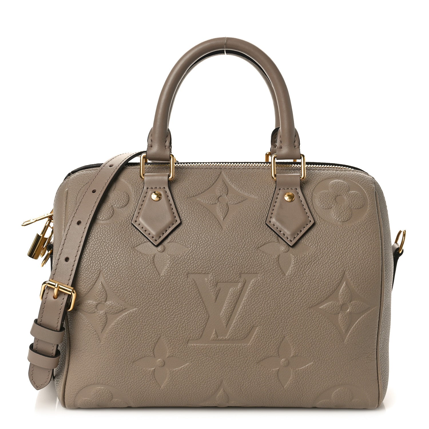Louis Vuitton Empreinte Monogram Giant Speedy Bandouliere 25 Tourterelle 1 of 9
