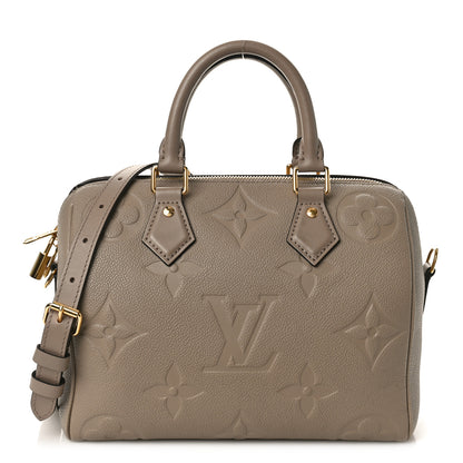Louis Vuitton Empreinte Monogram Giant Speedy Bandouliere 25 Tourterelle 1 of 9