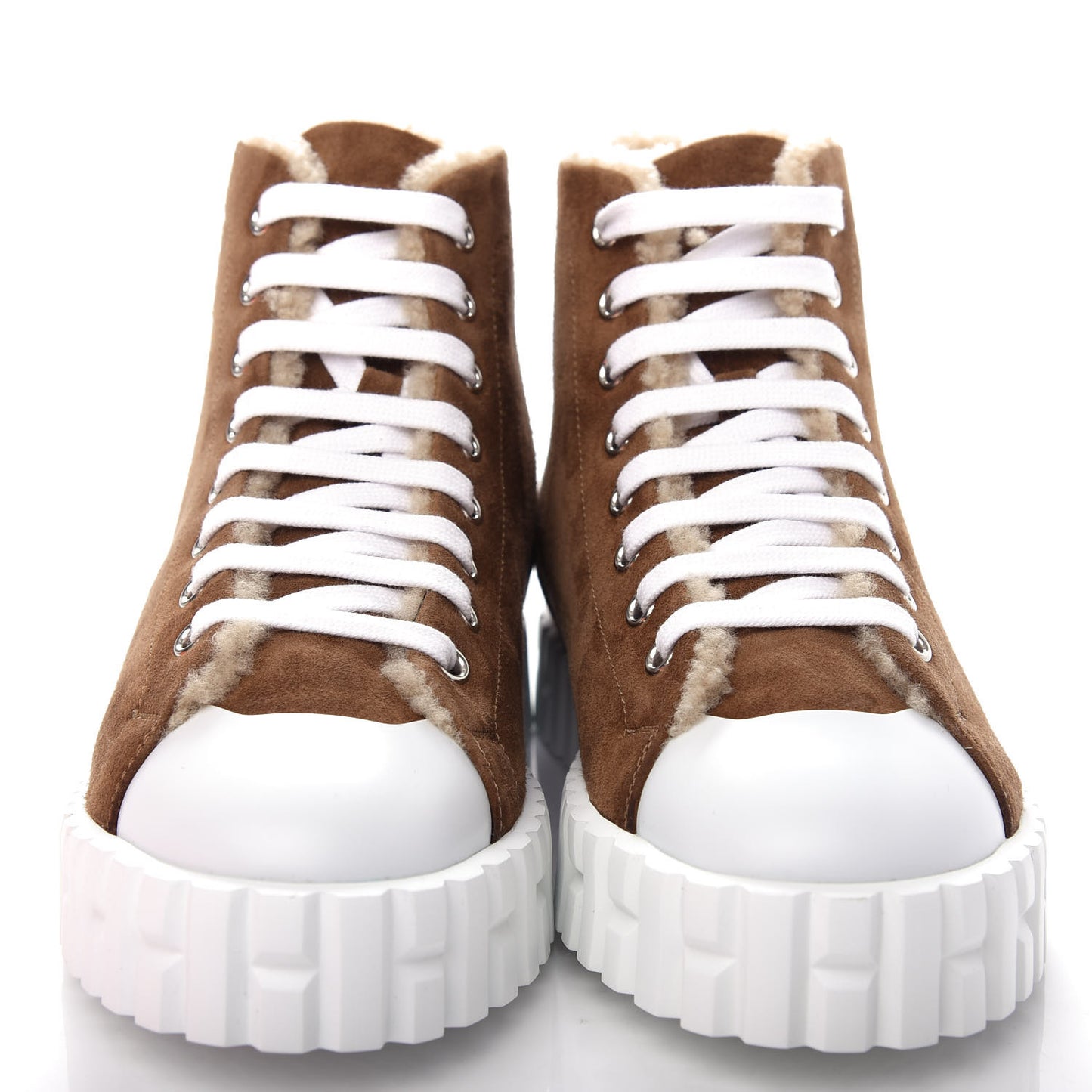 Woolskin Calfskin Womens Climb Sneakers 36 Brun Fume