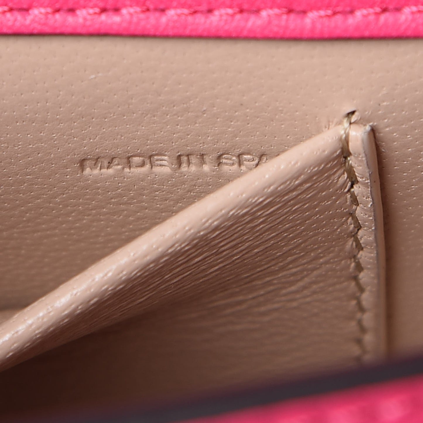 Calfskin Small Nile Bracelet Minaudiere Bag Fuchsia Rose