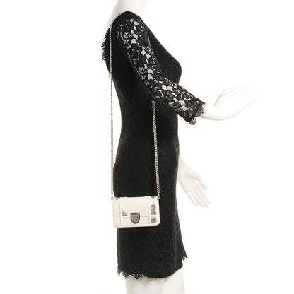 Christian Dior Lambskin Sequin Baby Diorama Flap Bag White 2 of 7