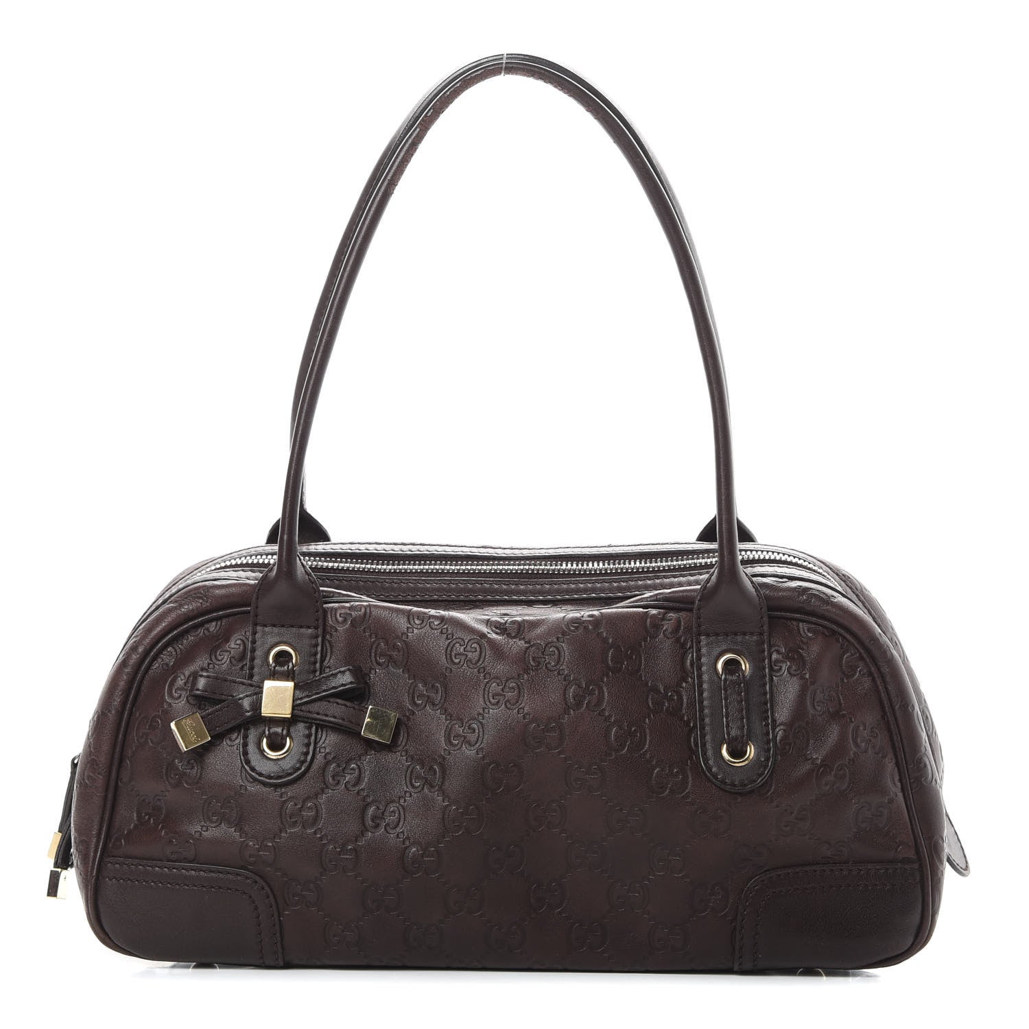 Gucci Guccissima Small Princy Satchel Brown 1 of 15