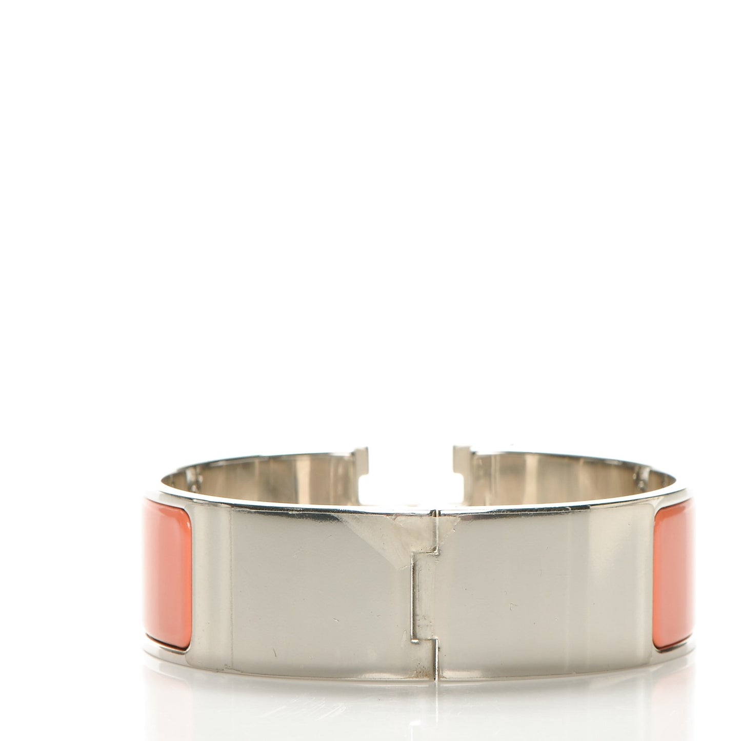Enamel Wide Clic Clac H Bracelet GM Orange Fruite