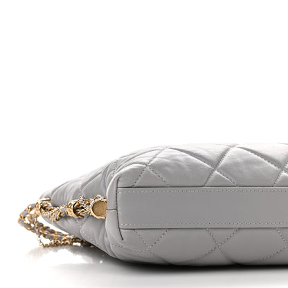 Chanel Lambskin Quilted Crush on Chains Hobo Grey 8 of 9