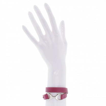 Hermes Epsom Baby Pavane Double Tour Bracelet Small Magenta 2 of 6