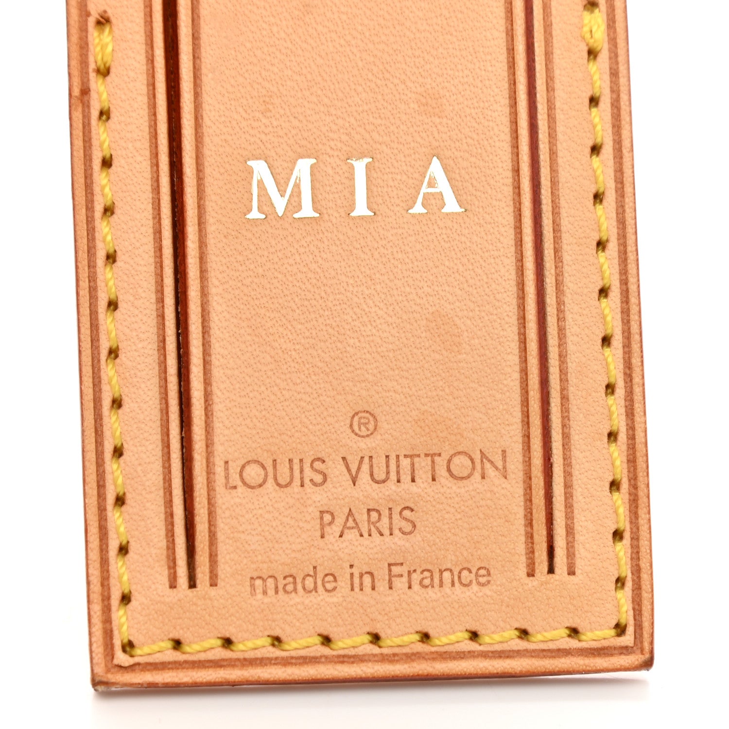Louis Vuitton Vachetta Luggage Tag 3 of 3