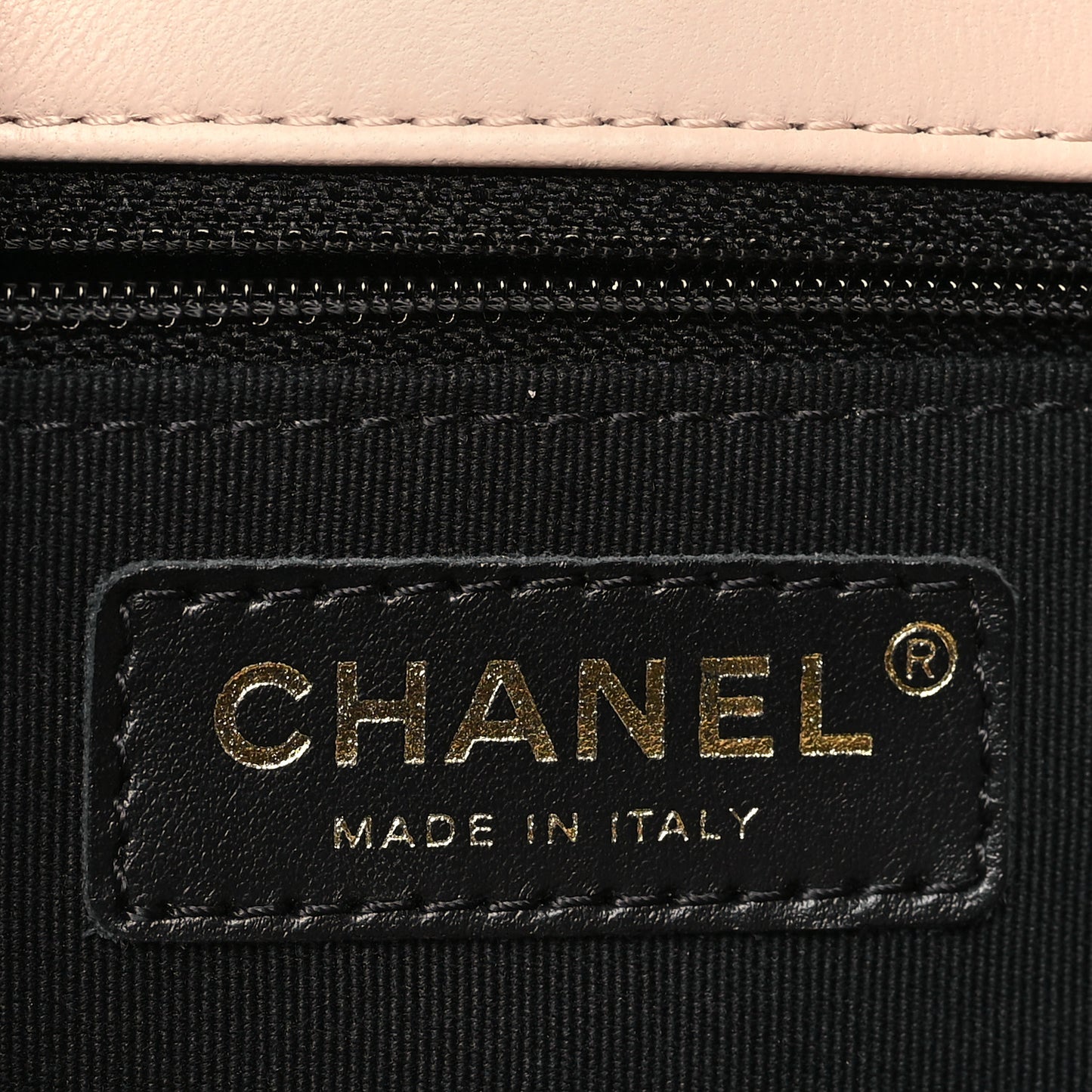 Braided Calfskin My Own Frame Flap Light Beige Black