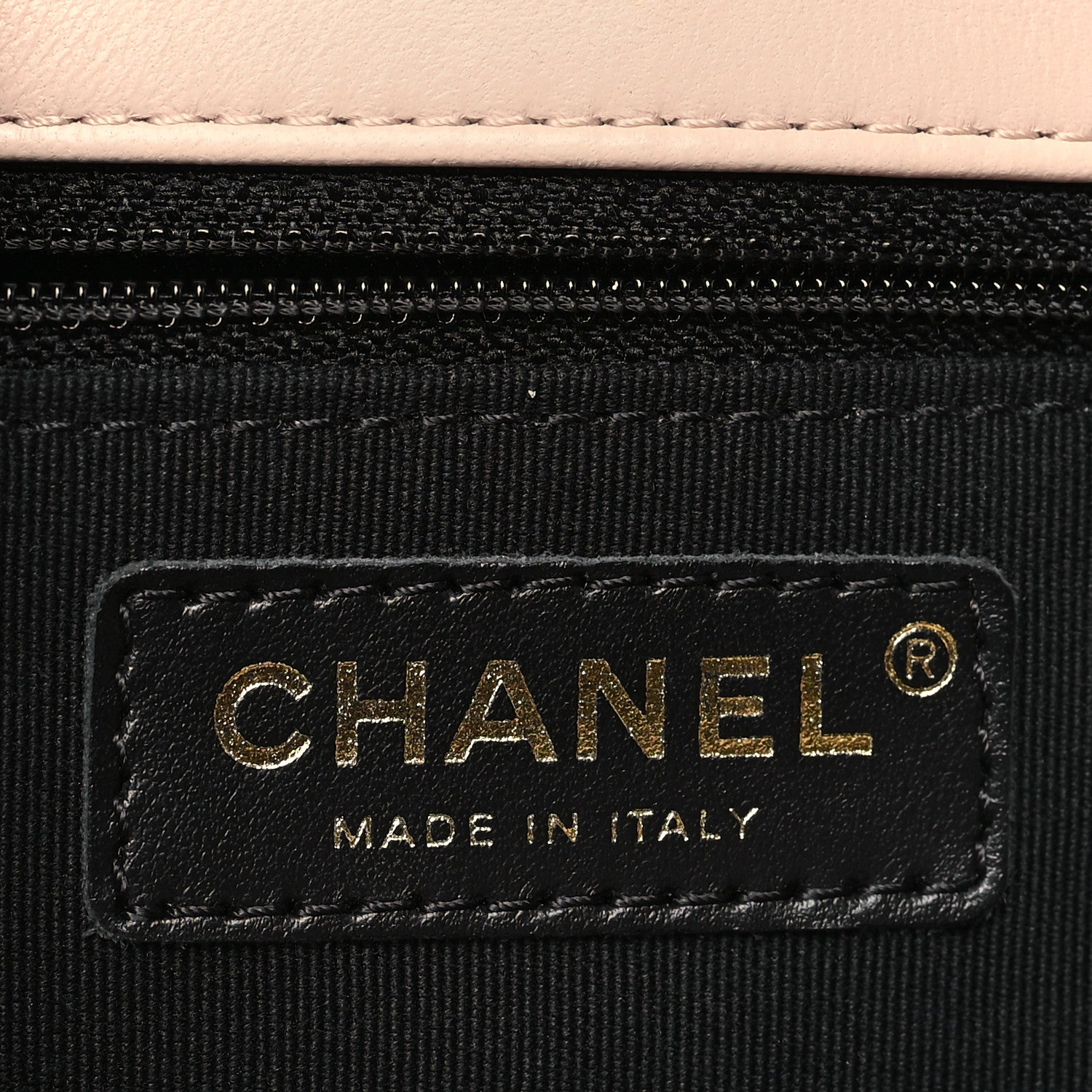 Chanel Braided Calfskin My Own Frame Flap Light Beige Black 7 of 10